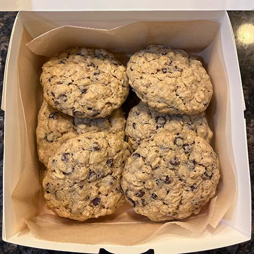 GF Mini Oatmeal Chocolate Chip Cookies