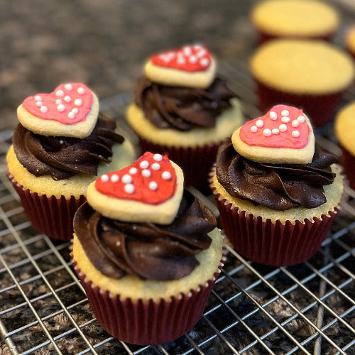 Cupcake Add-On: Mini Frosted Sugar Cookie Toppers