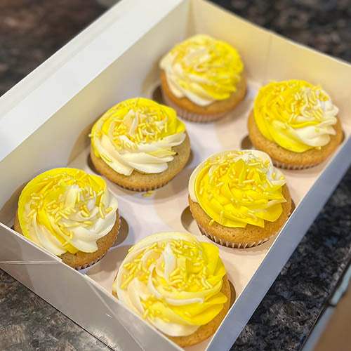 Lemon Cupcakes (2 Frosting Choices)